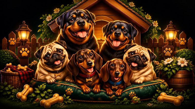 The Dog House -kolikkopelin teemakuva