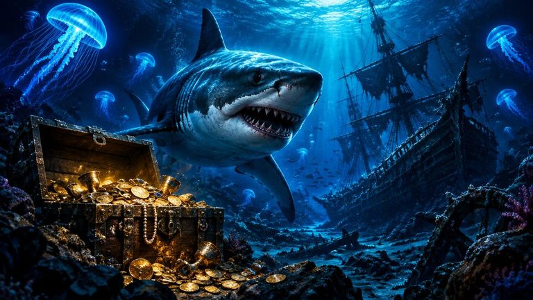 Razor Shark -kolikkopelin teemakuva